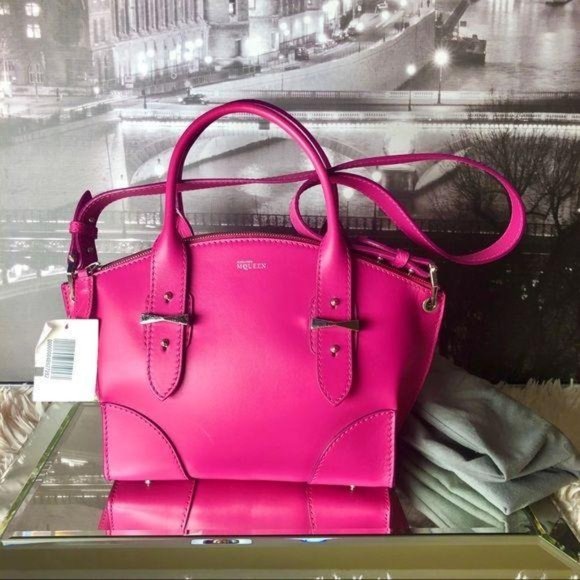 Alexander McQueen Pink Leather Legend Satchel - Picture 3 of 16
